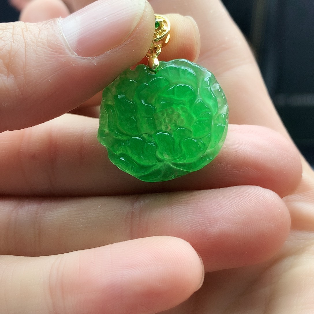 翡翠银S925镶嵌颈饰