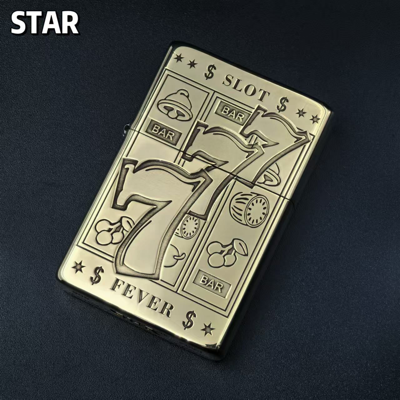 star恒星905全球版黄铜幸运777煤油打火机