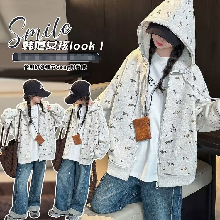 【姐弟同款】2025小宝宝中大童韩版洋气百搭休闲儿童男女孩春秋季
