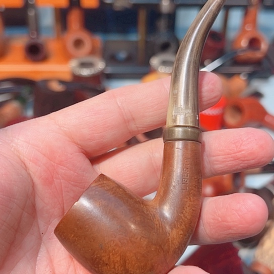 烟**道意大利石楠木手工烟斗一款