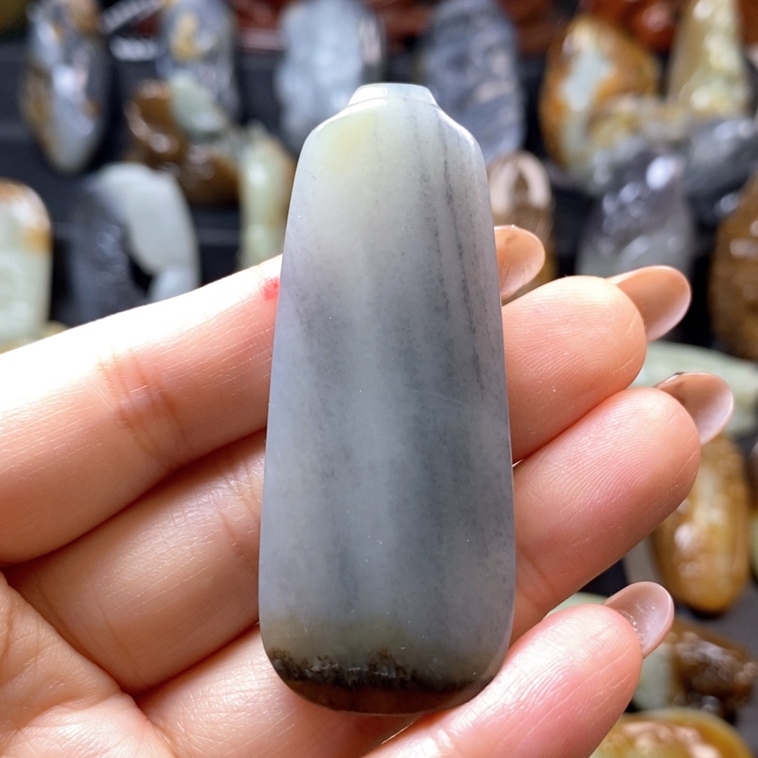 和田玉未镶嵌挂件