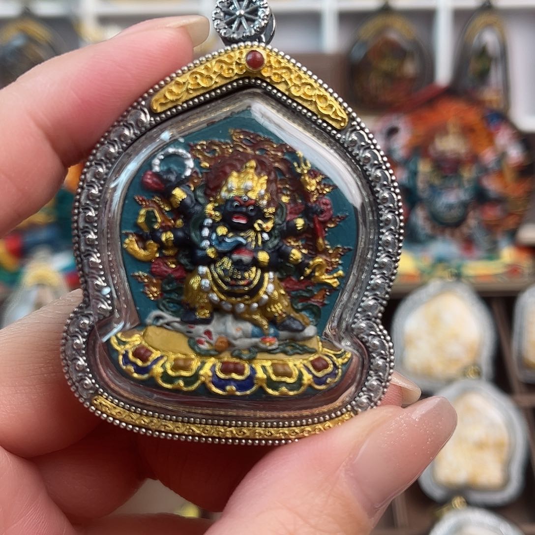 泥塑骚*表做旧款大黑天白六臂