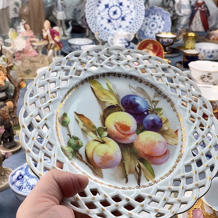 中古欧瓷瓷器小房子