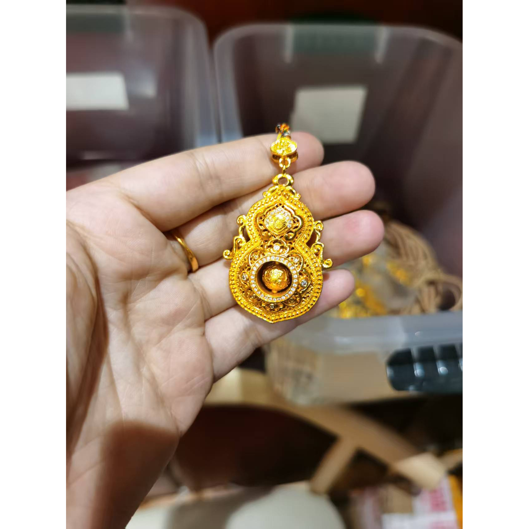 合金吊坠 圆山精品佑恩设计葫芦吊坠