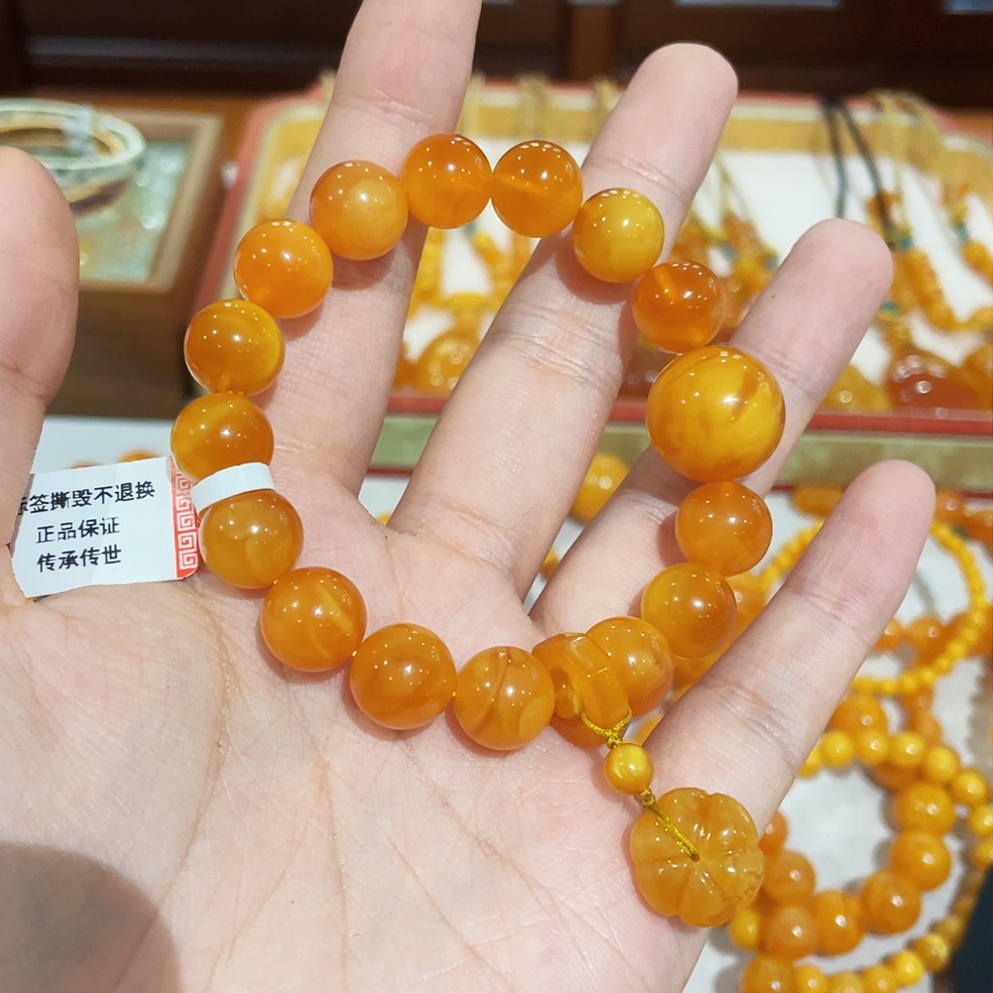 蜜蜡手链未镶嵌手串