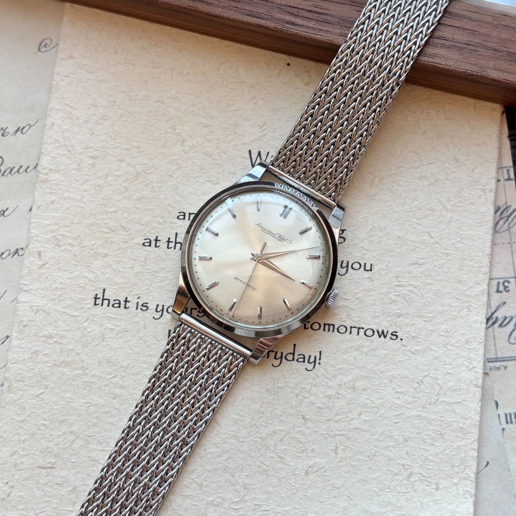 95新 IWC/万国 1980年·圆冰糖光感非常漂亮 中古手动机械表ZB2277