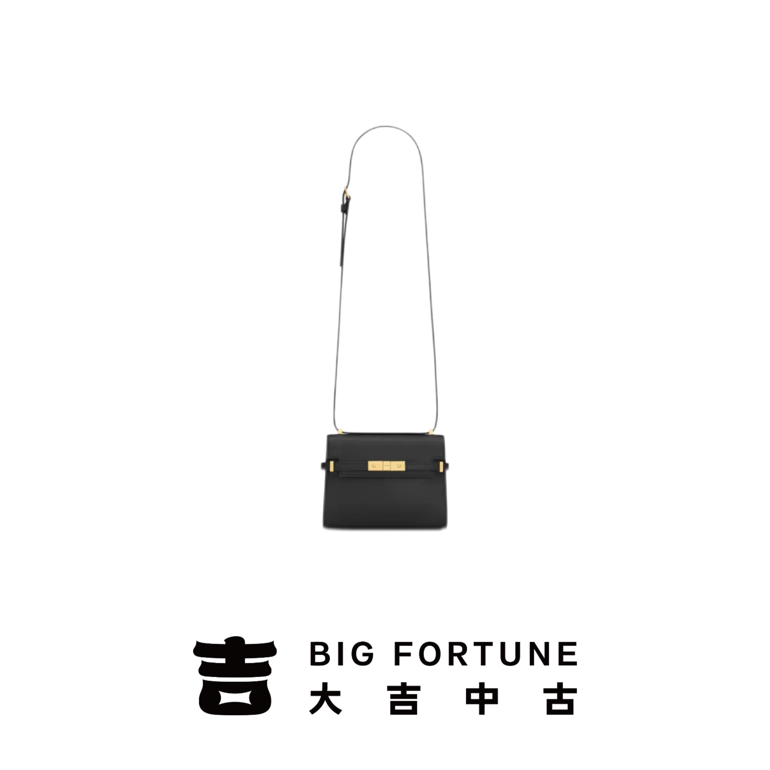 99新 YSL/圣罗兰 大吉中古/Ysl圣罗兰曼哈顿黑金mini斜挎