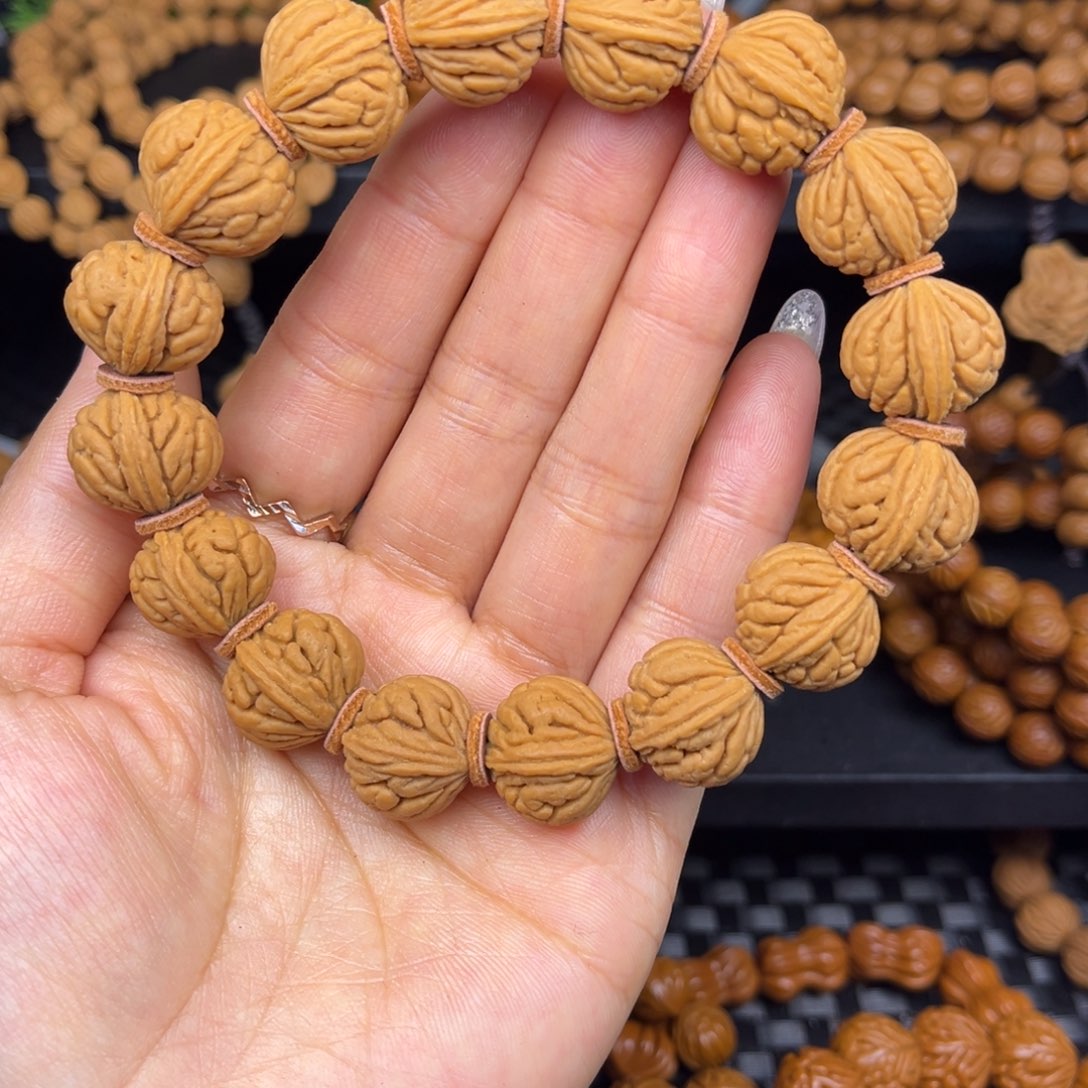 文玩核桃吊坠通天纹单圈