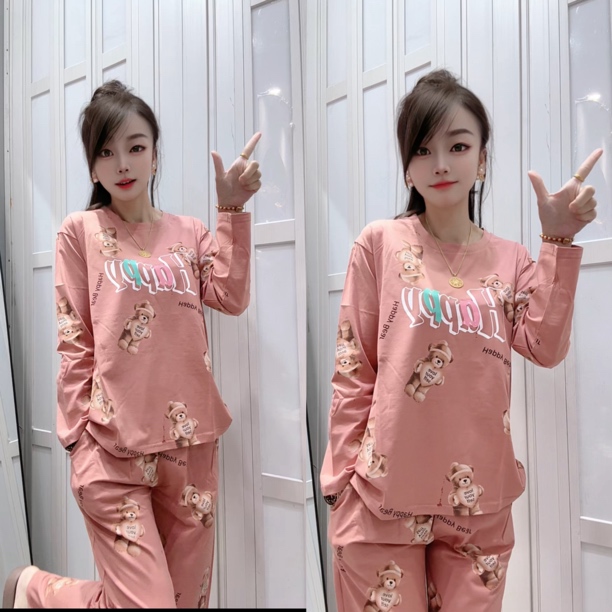 娜姐家2024断码宽松简不起毛可外穿休闲家居服套装03145