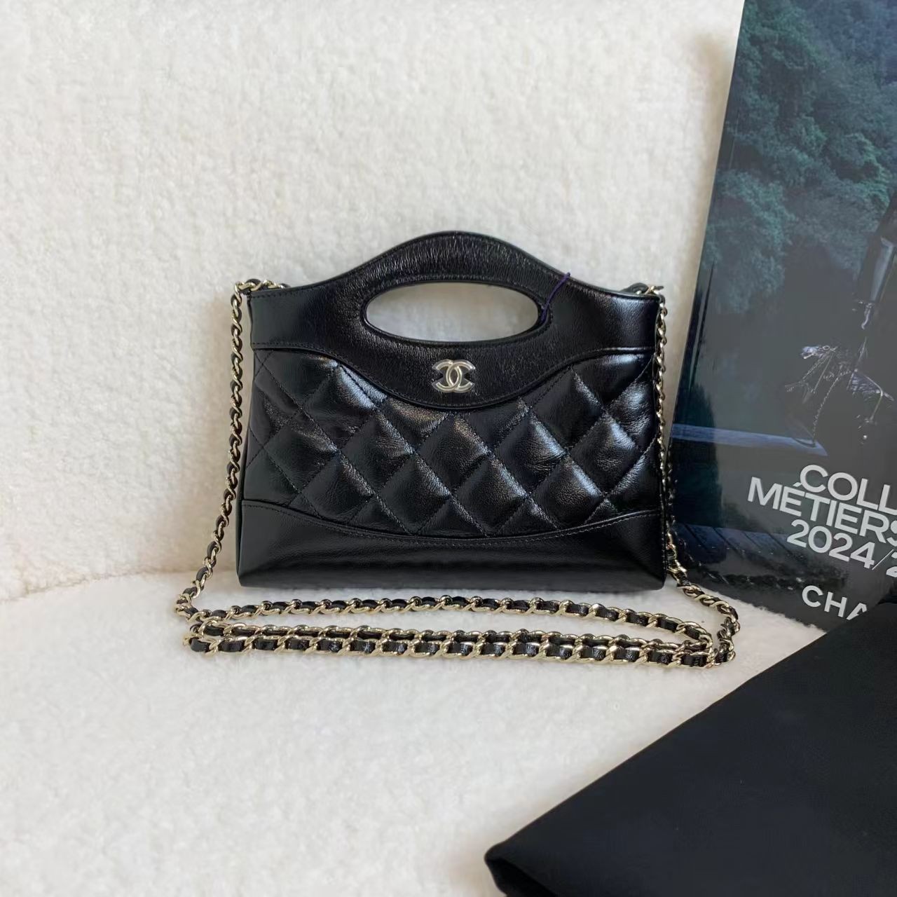 99新 Chanel/香奈儿 壹臻/24B黑金31bag nano /55848500