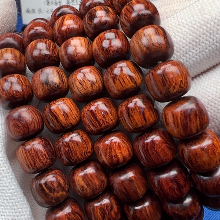 花梨木类红降10老型黑金满油单圈