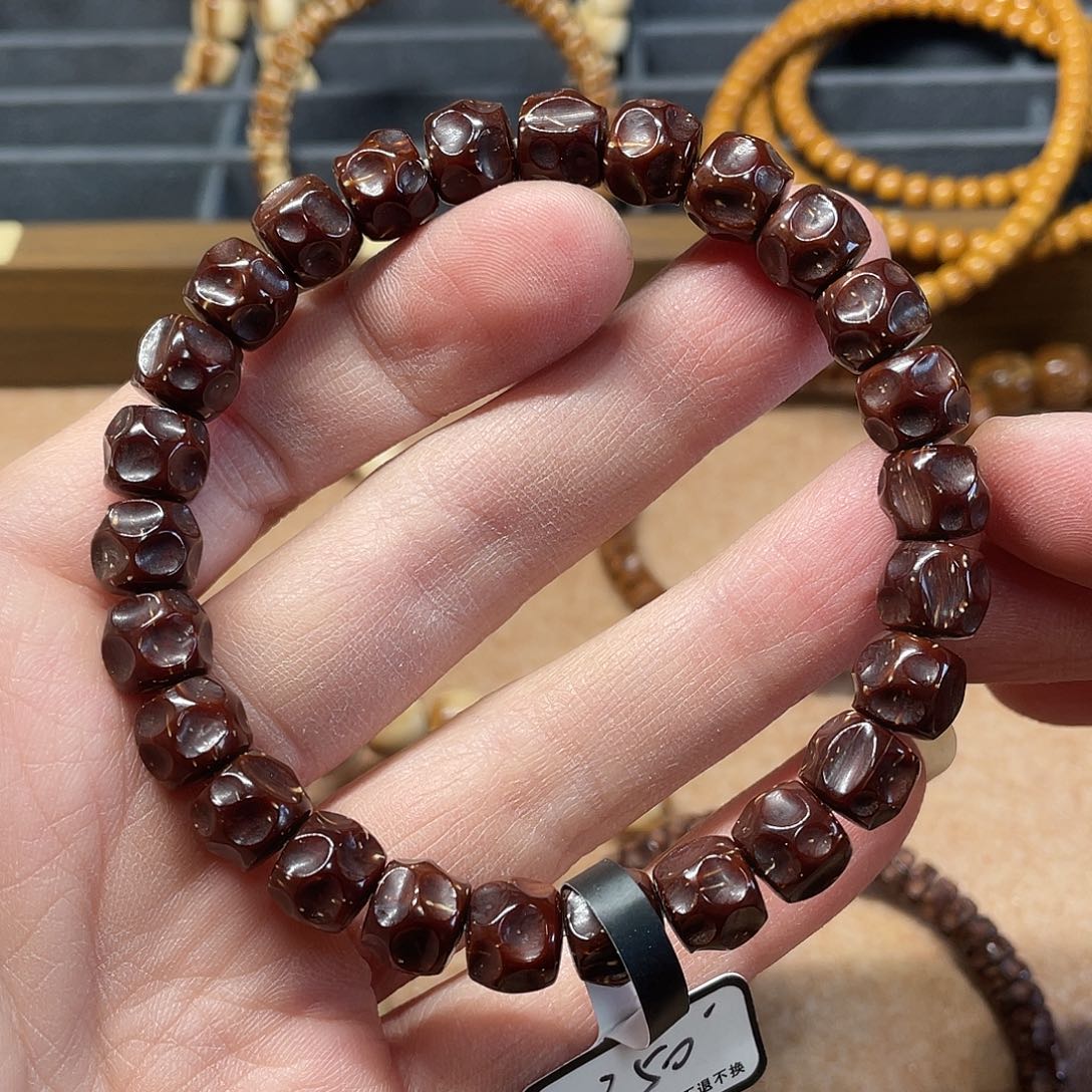 紫金鼠吊坠实心紫金鼠手串9+无相