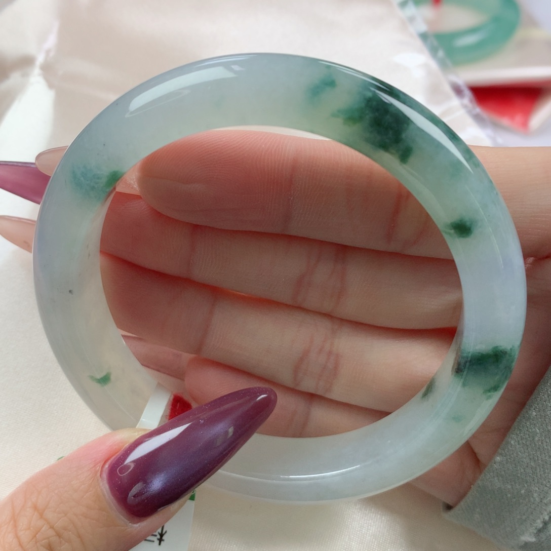 未镶嵌手镯翡翠缅甸天然翡翠A货57.8