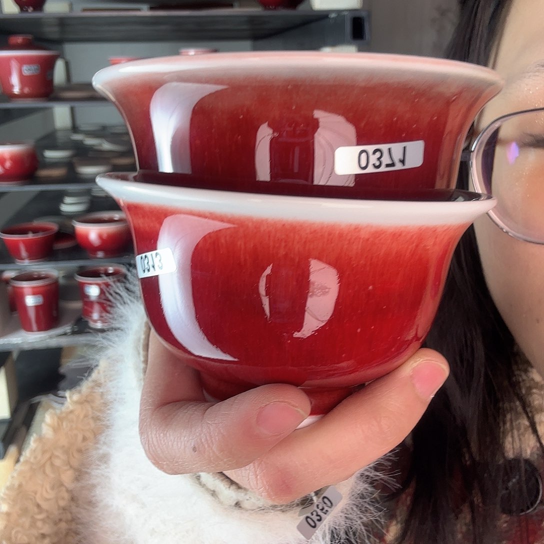 瓷片景德镇郎红陶瓷