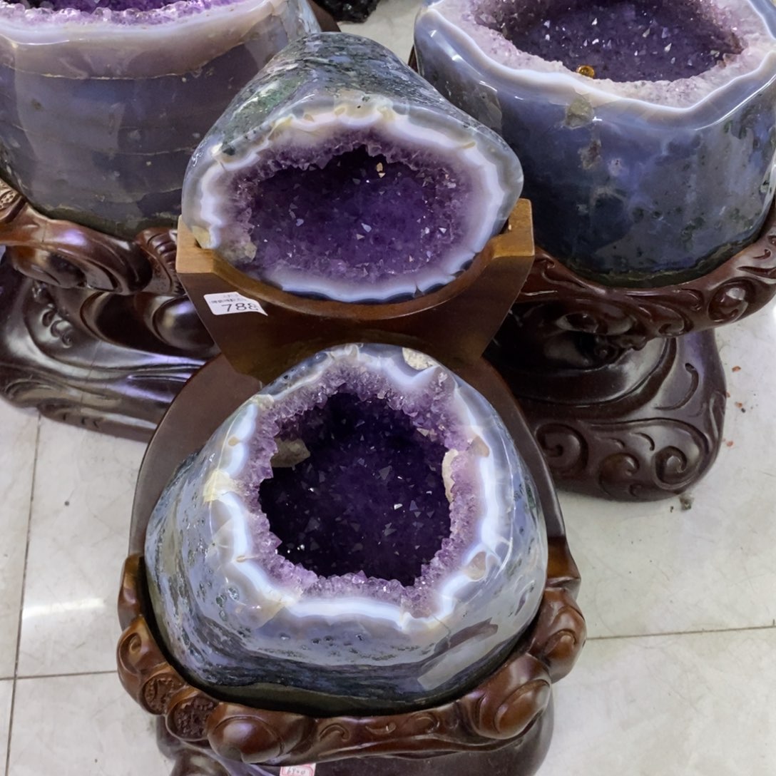 大型摆件（非配饰）紫晶未镶嵌莹
