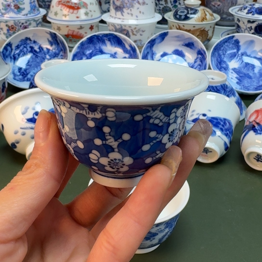 景德镇手绘主人杯景德手工手绘柴窑-雯雯315