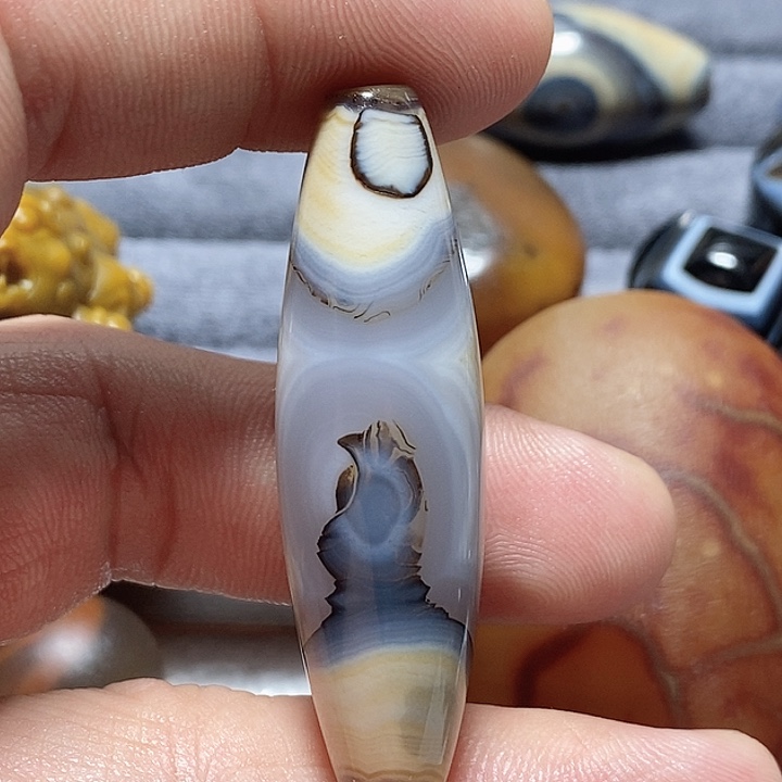 玛瑙/玉髓合金颈饰