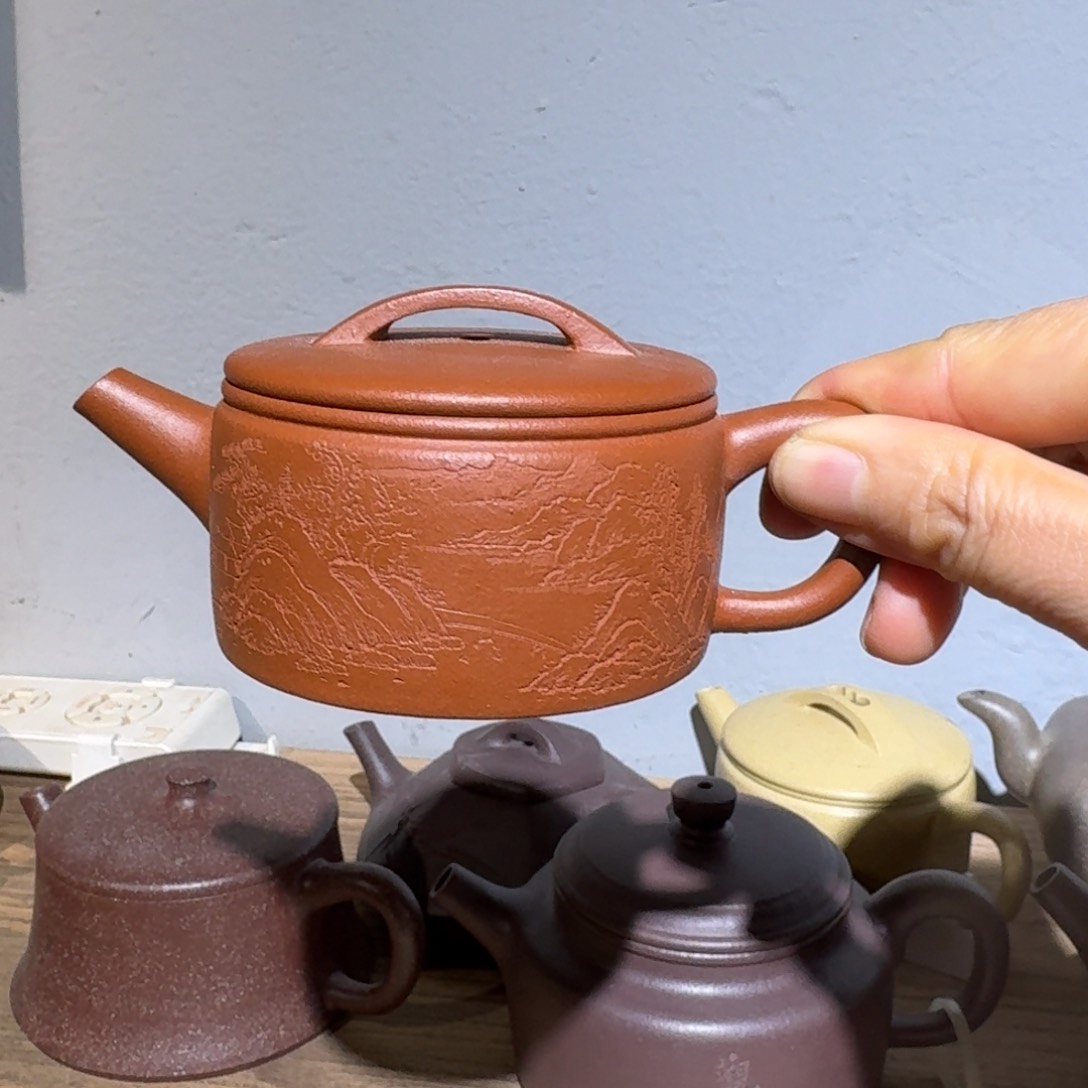 朱泥茶壶120毫升左右