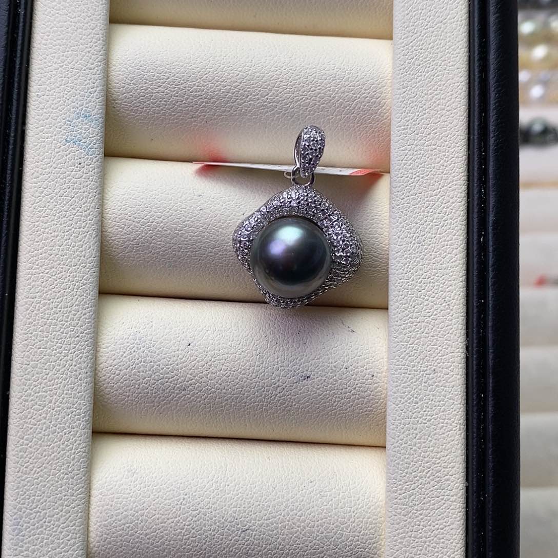 海水珍珠颈饰银S925镶嵌