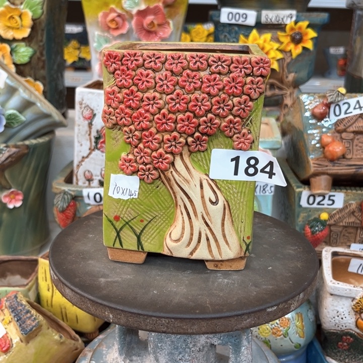 紫砂花盆粗陶材质多肉花盆