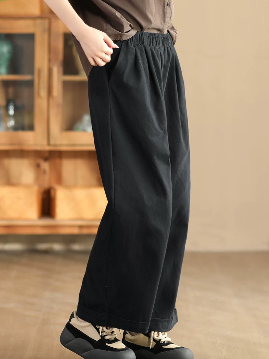 新疆包邮【832】洗水棉阔腿裤