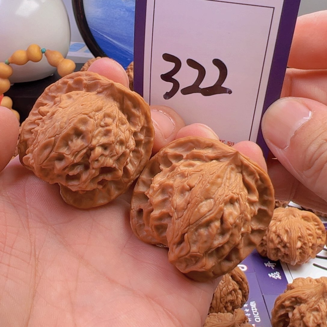 文玩核桃把件全品苹果园蛇头41尺寸322号