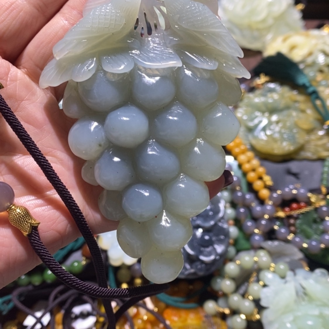 【闪购商品】岫玉毛衣链未镶嵌