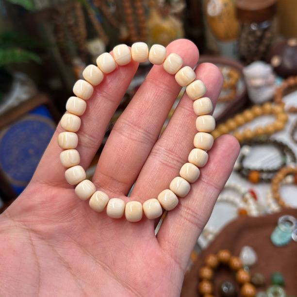 「猛犸老型单圈」｜天然猛犸牙的素串