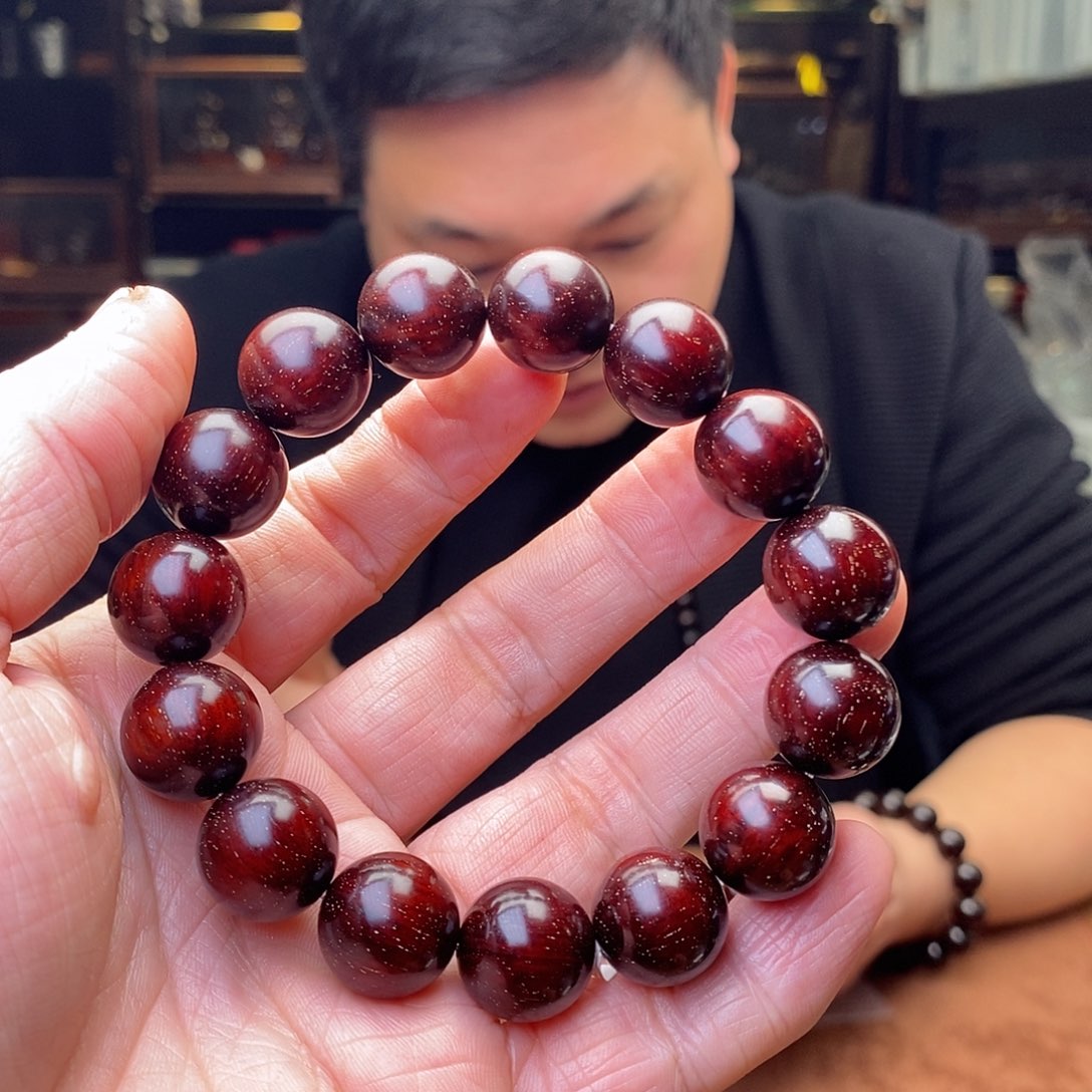 檀香紫檀（小叶紫檀）手串/手链虾**生15