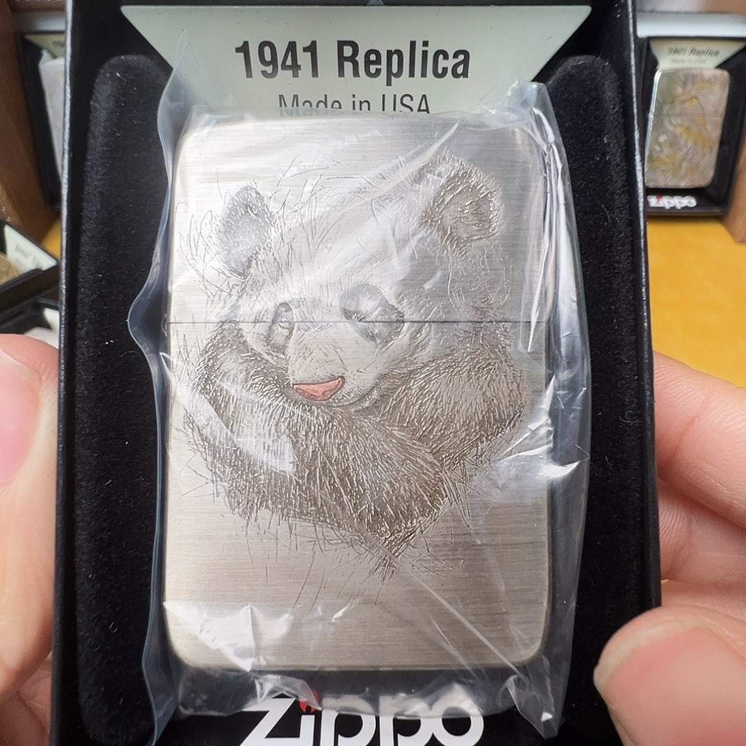 合金铜1941熊猫打火机