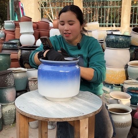 口21高22瑕疵盆子盆子 