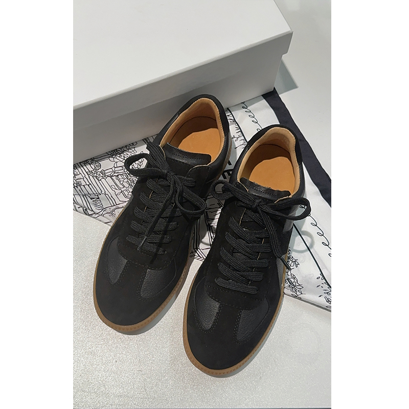 原单非市面货！真皮平底德训鞋C444