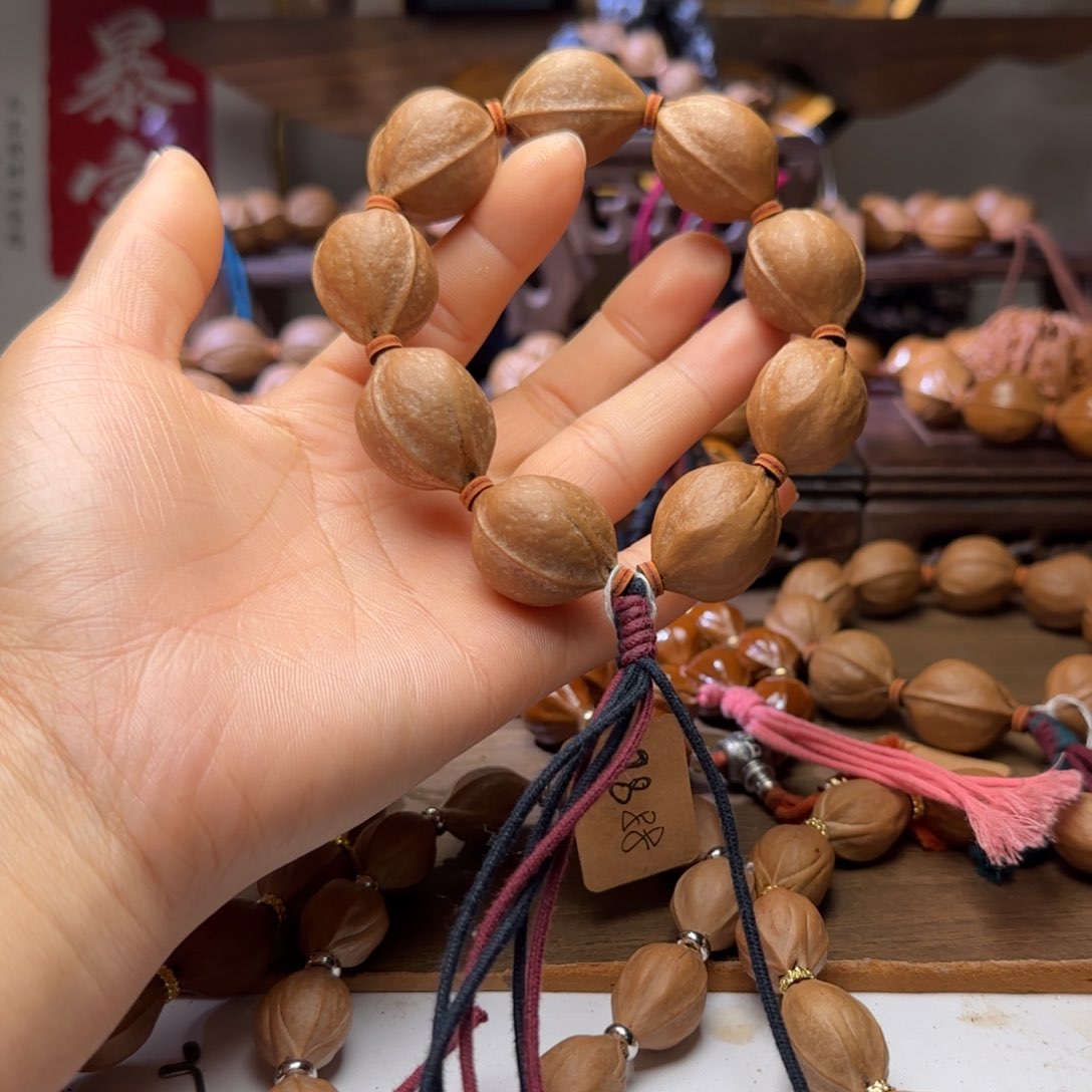 橄榄核手串浅**生2228梅林铁核