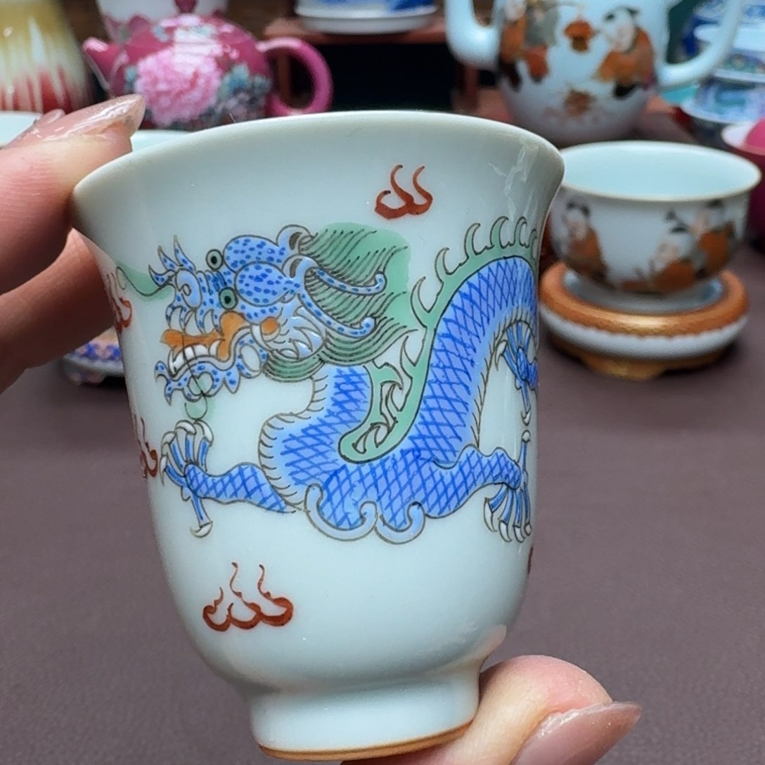 瓷片景德镇仿古手工制作精品展示