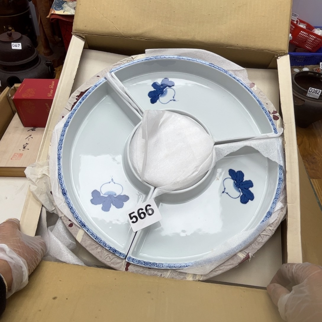 瓷片摆件工艺品摆件666