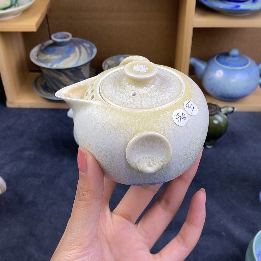 景德镇高温陶瓷手抓壶微瑕33
