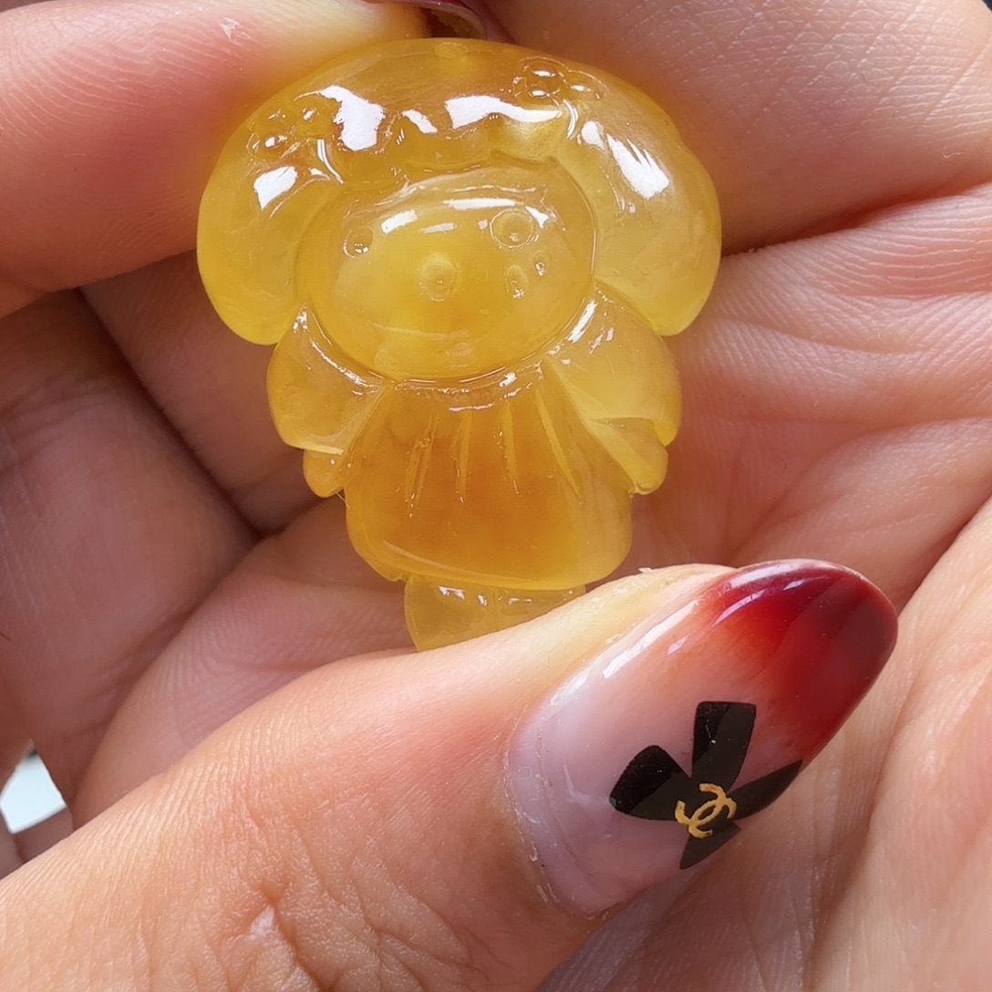 琥珀未镶嵌裸石你好