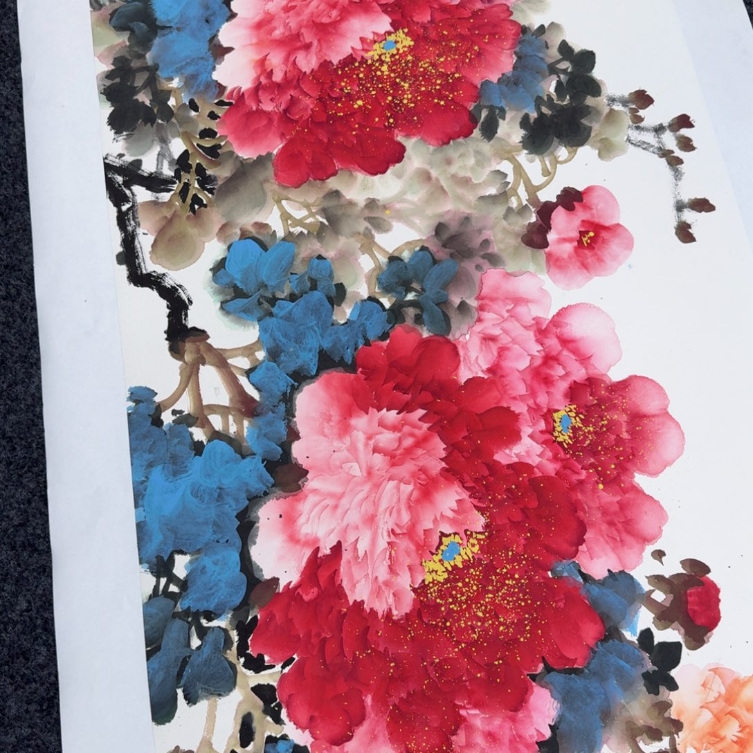 国画国画作品山水花鸟纯手绘