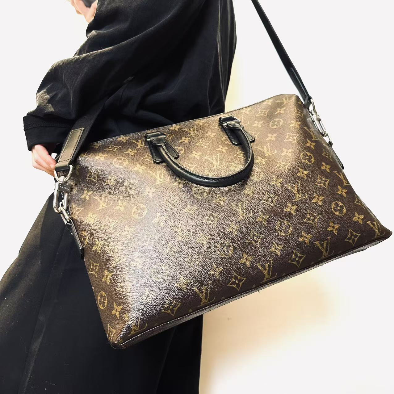 95新 LouisVuitton/路易威登 LV棕老花手提包 2506260576