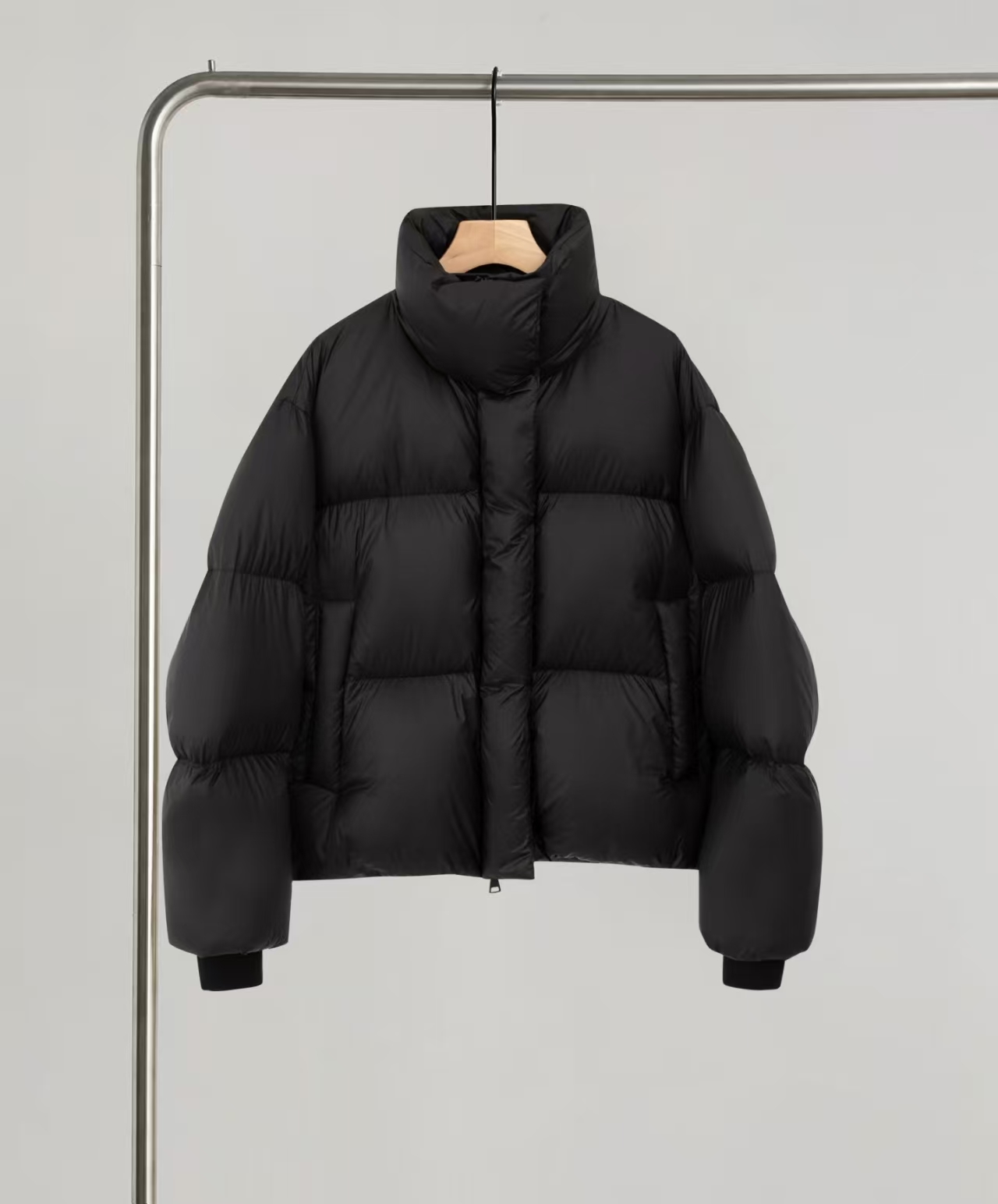 直播专用扣号短中长羽绒服