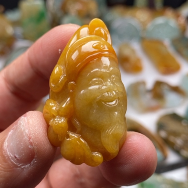 【闪购商品】翡翠颈饰未镶嵌晓*缅甸翡翠A货吊坠