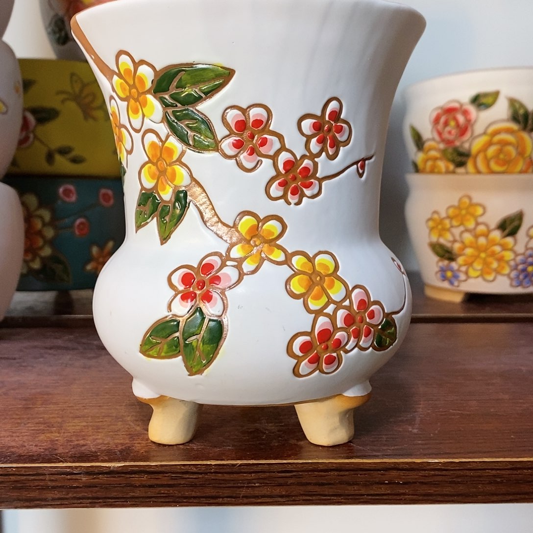 红陶韩式多肉植物花盆