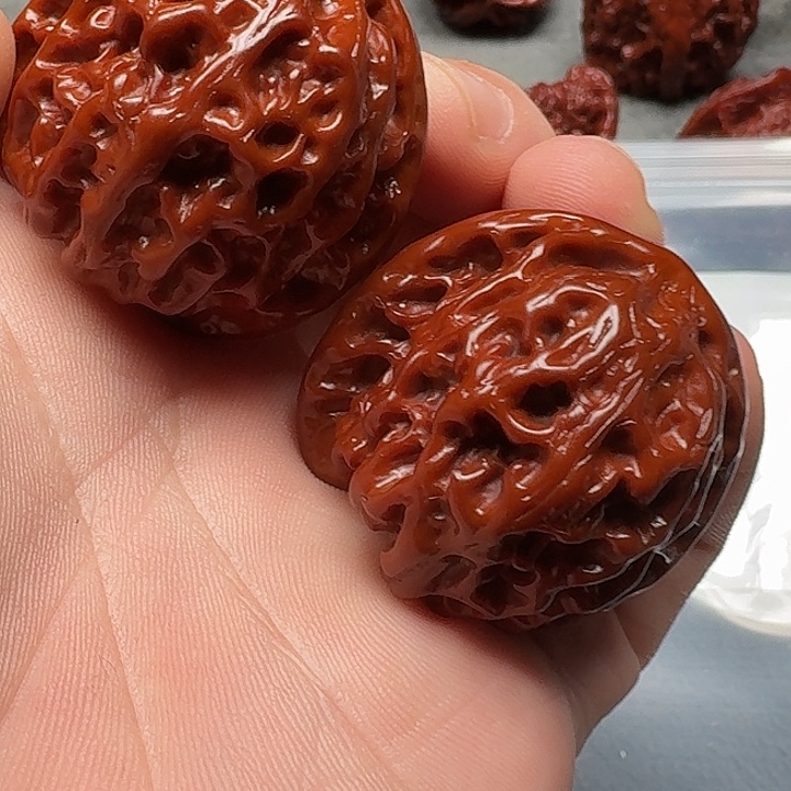 文玩核桃吊坠苹果015