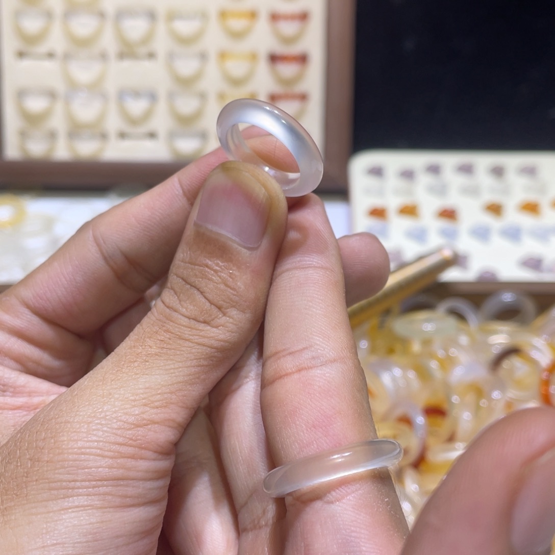 玛瑙/玉髓合金戒指86号港10