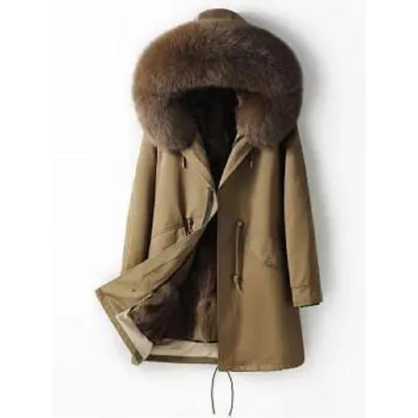 【编号201-300】48派克服48秋冬48新款48连帽百搭大毛领保暖休闲