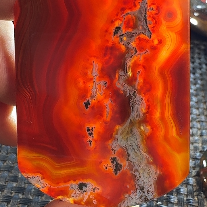 清***雨玛瑙/玉髓未镶嵌颈饰