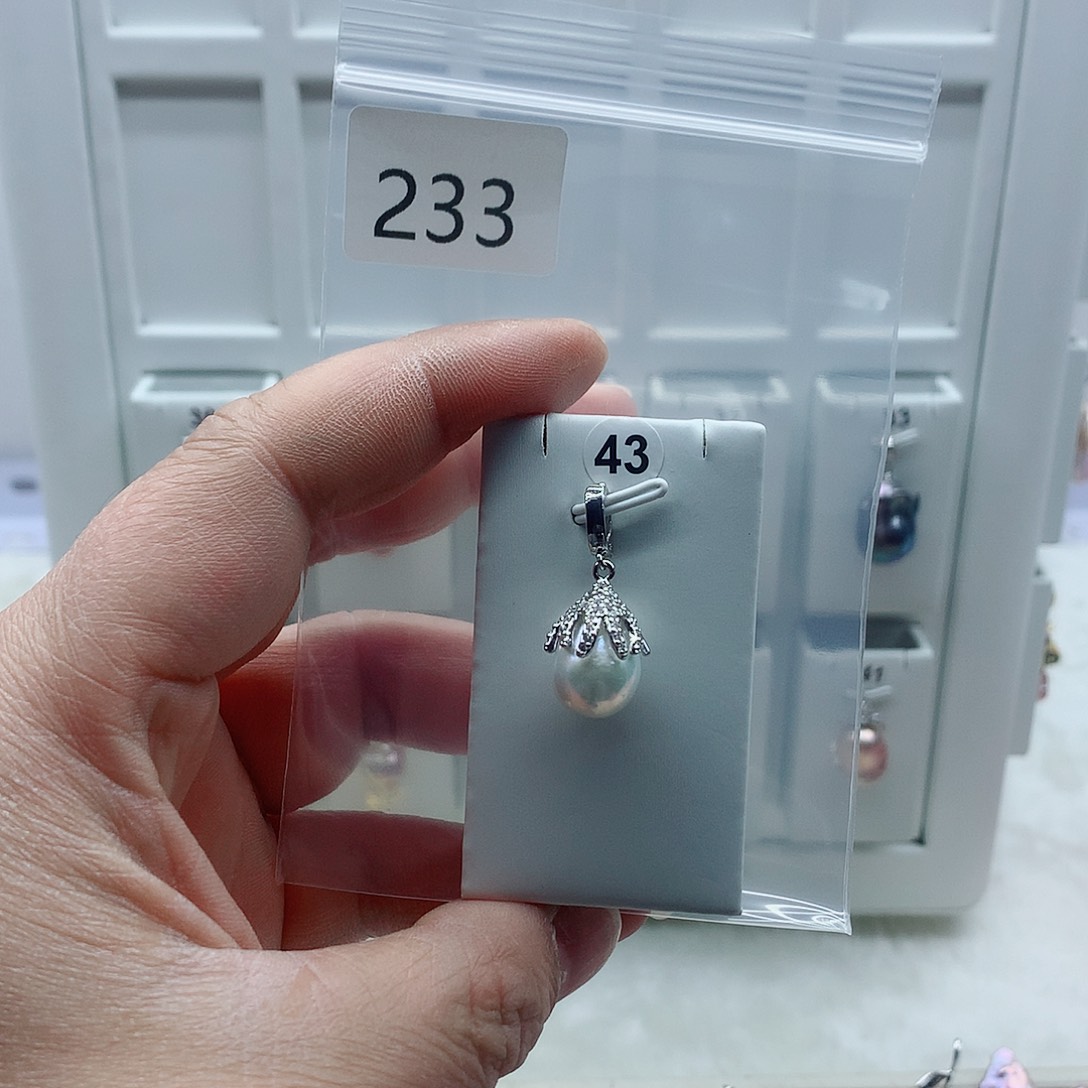 合金淡水珍珠吊坠(不含链)