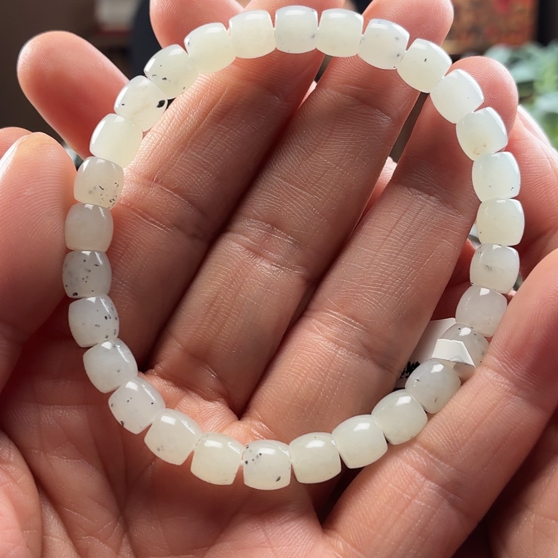 和田玉未镶嵌手串新疆和田玉青花直7/8