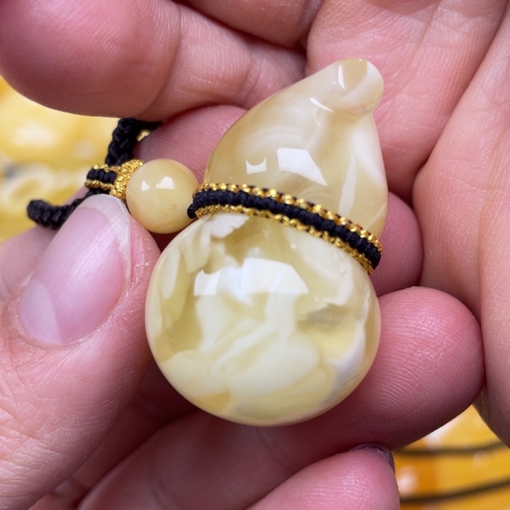 裸石蜜蜡未镶嵌蜜蜡葫芦