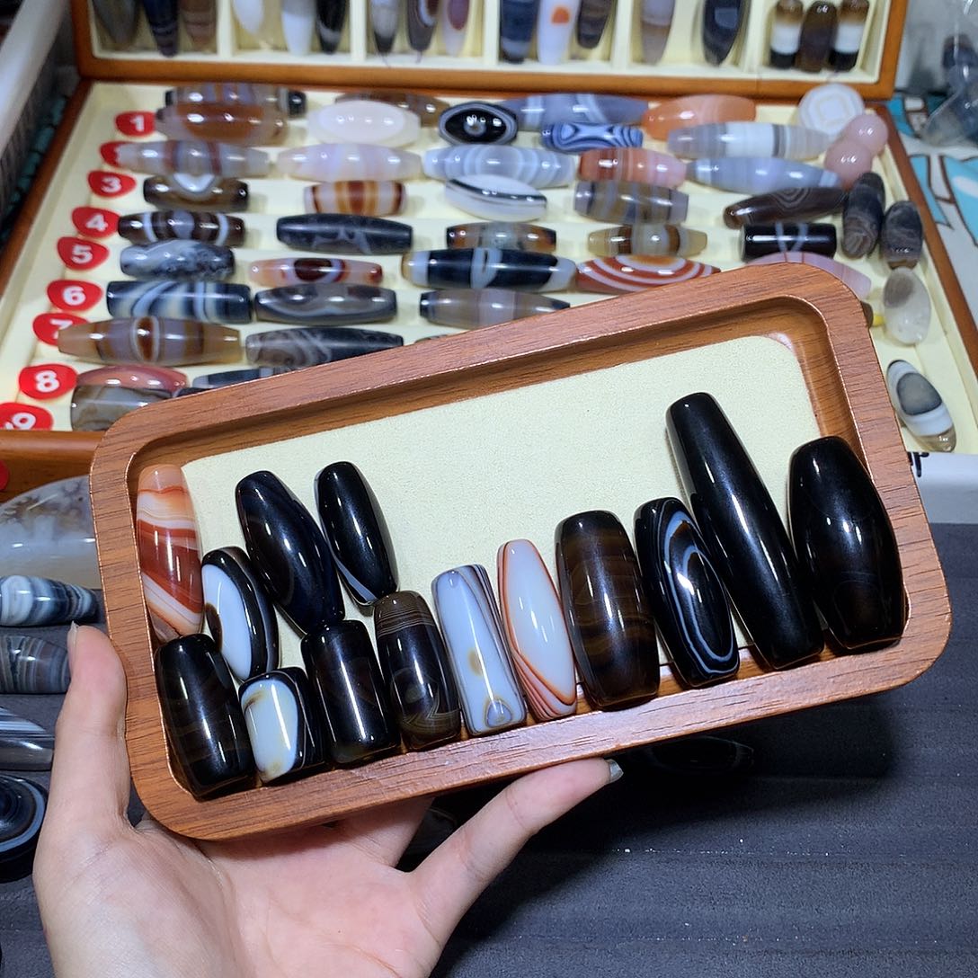 吹***风玛瑙/玉髓未镶嵌颈饰